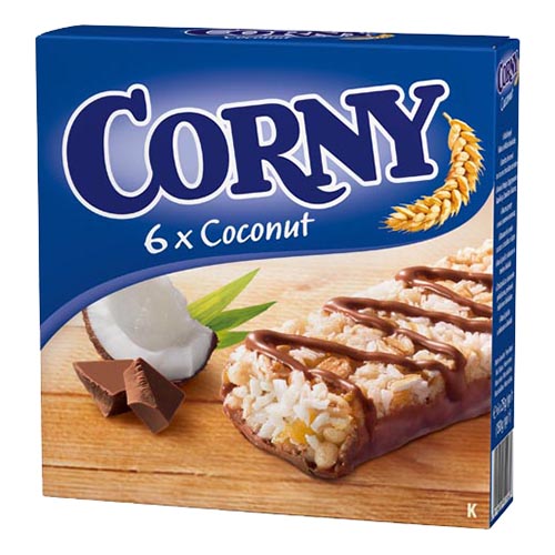 Corny Kokos Choklad 25g - 6-Pack