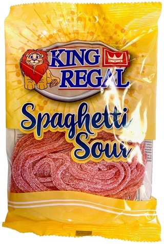 Läs mer om Spaghetti Sour Strawberry 200g