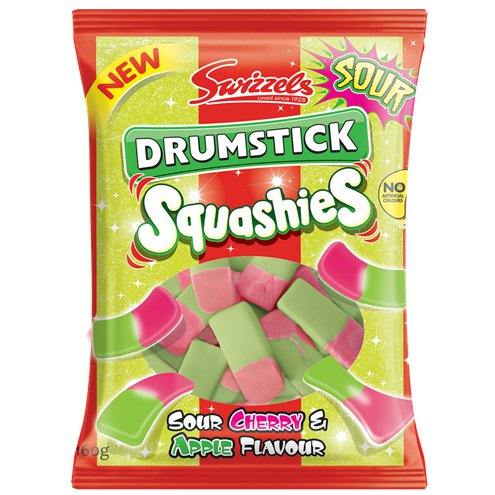 Läs mer om Swizzels Drumstick Squashies Sour Cherry & Apple 131g