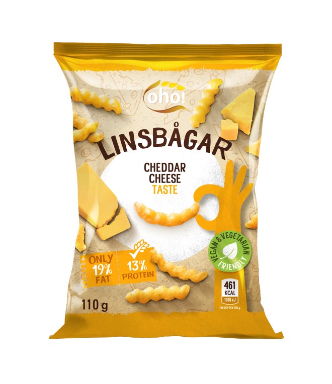 Oho! Linsbågar Cheddar 110g