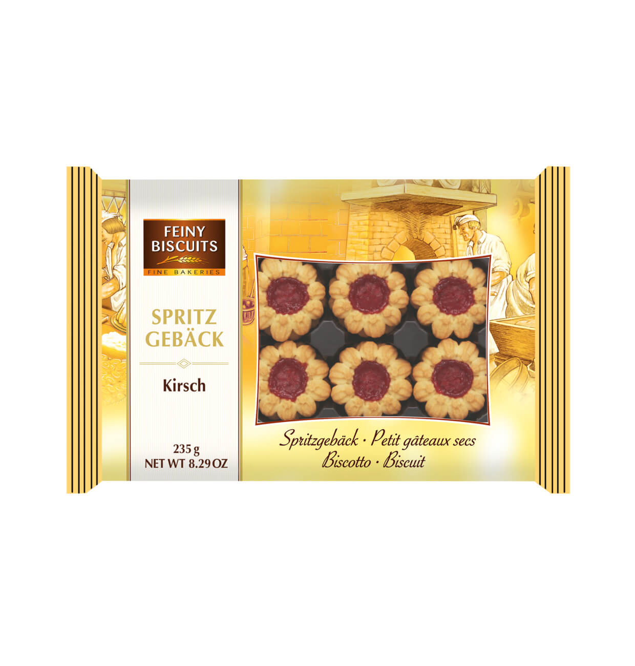 Läs mer om Feiny Biscuits Crispy biscuit with sour cherry 235g