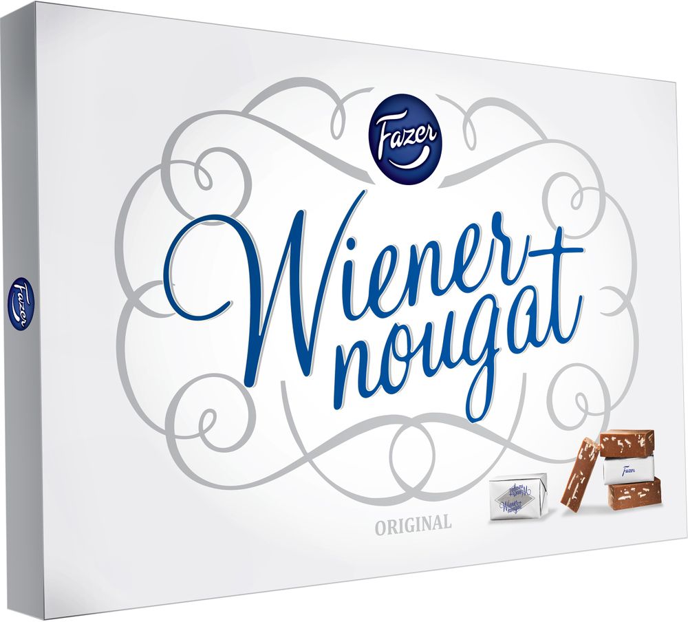 Läs mer om Fazer Wienernougat Praliner Ask 210g