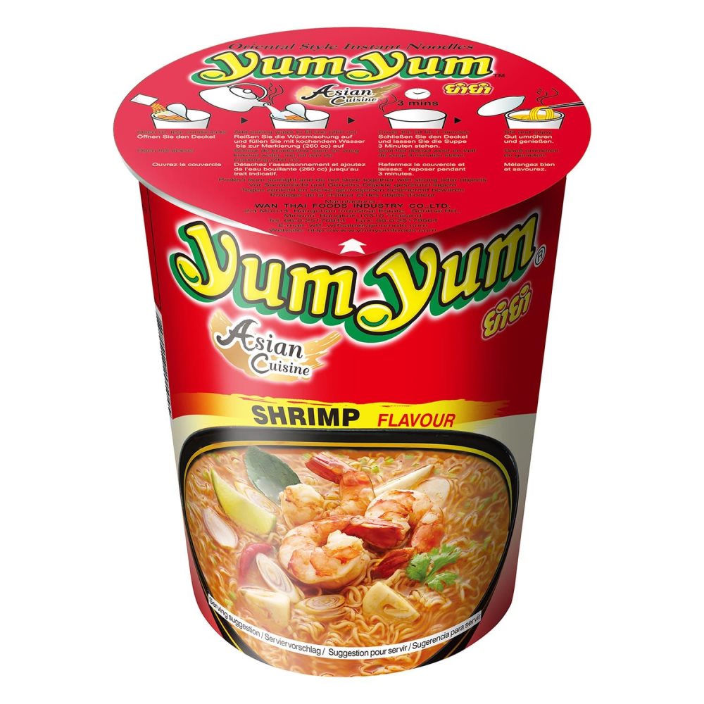 Läs mer om Yum Yum Instant Noodle Cup Shrimp Flavour 70g