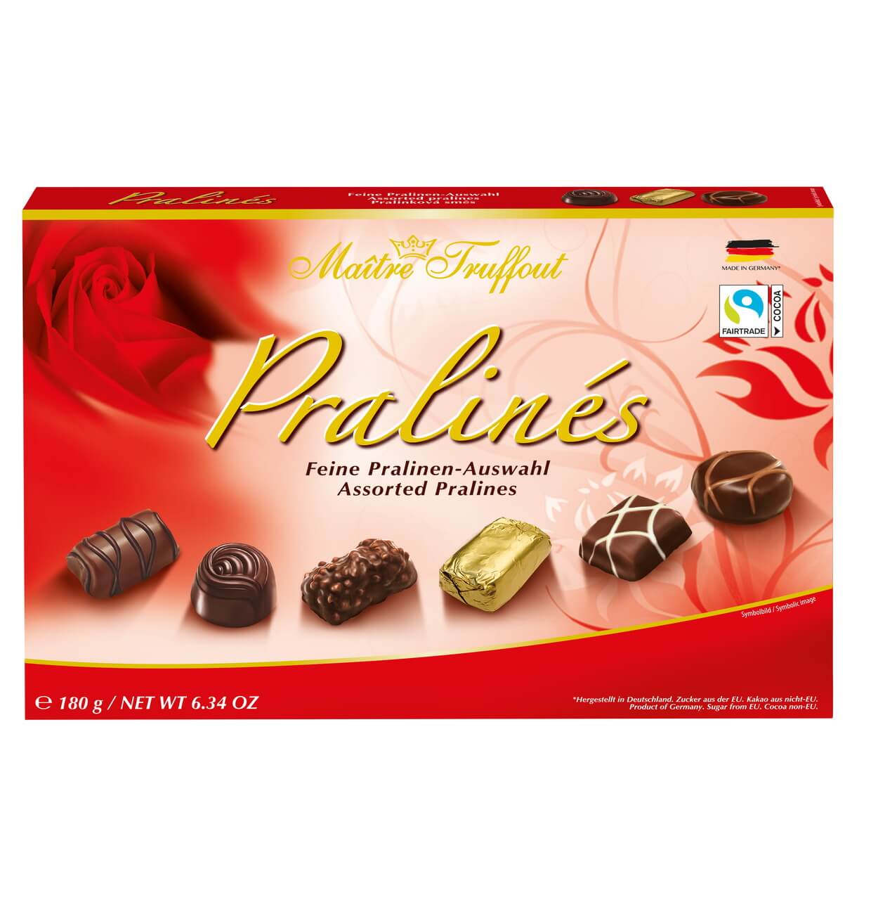 Maitre Truffout Praliner Röd 180g