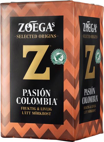 Zoegas Pasión Colombia Lätt Mörkrost 450g