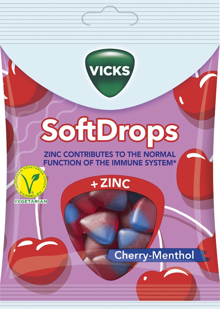 Vicks Soft Drops Cherry 90g