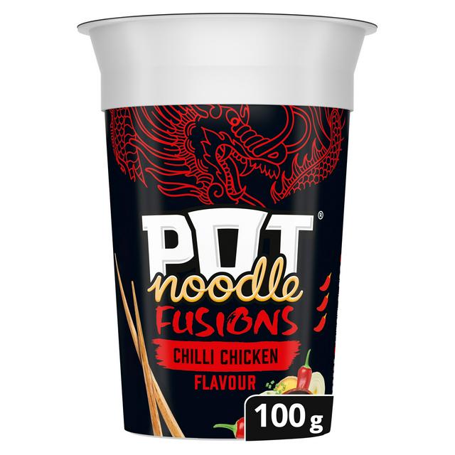 Läs mer om Pot Noodle Fusion Chilli Chicken 100g