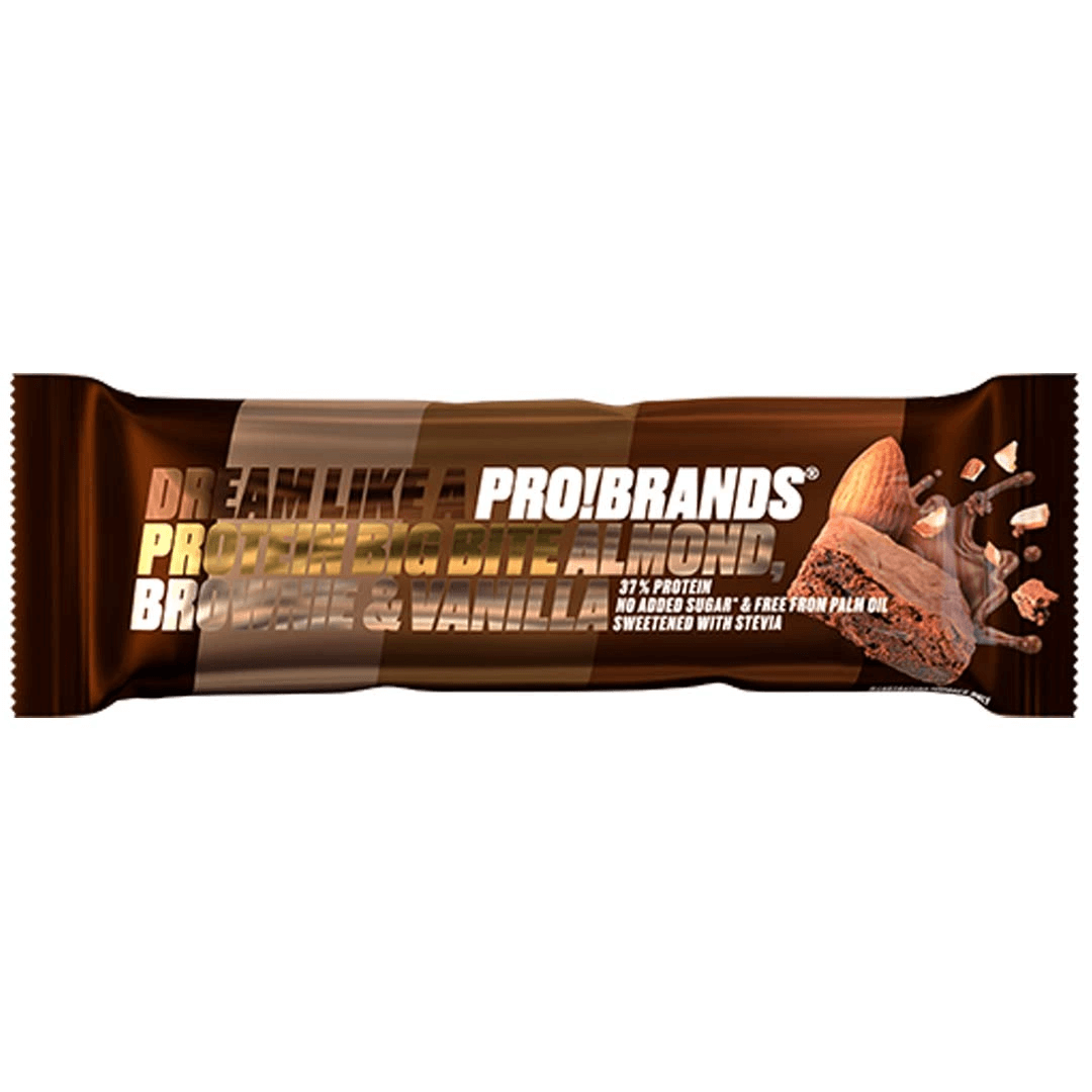 Läs mer om Pro Brands Protein Bar Big Bite - Almond, Brownie & Vanilla 45g
