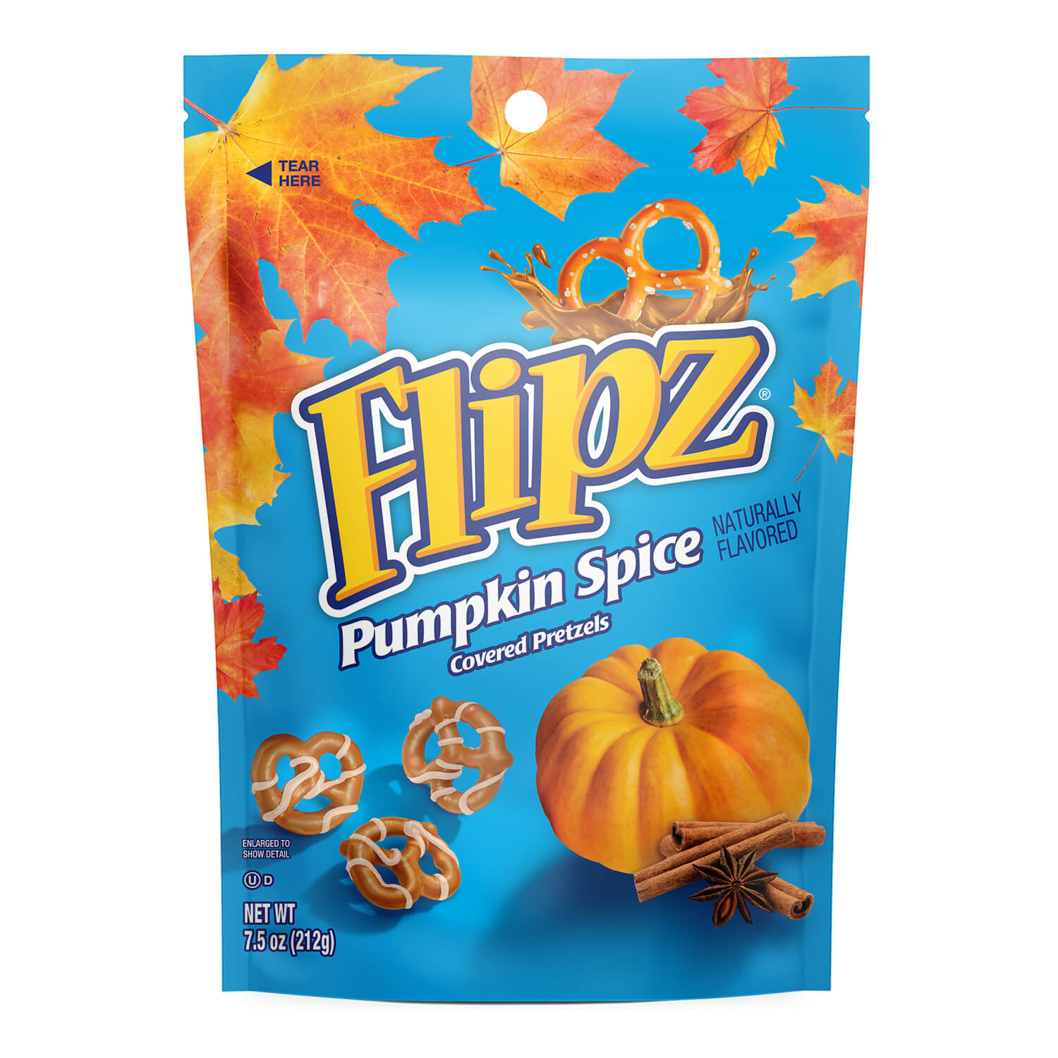 Pretzel Flipz Pumpkin Spice 212g