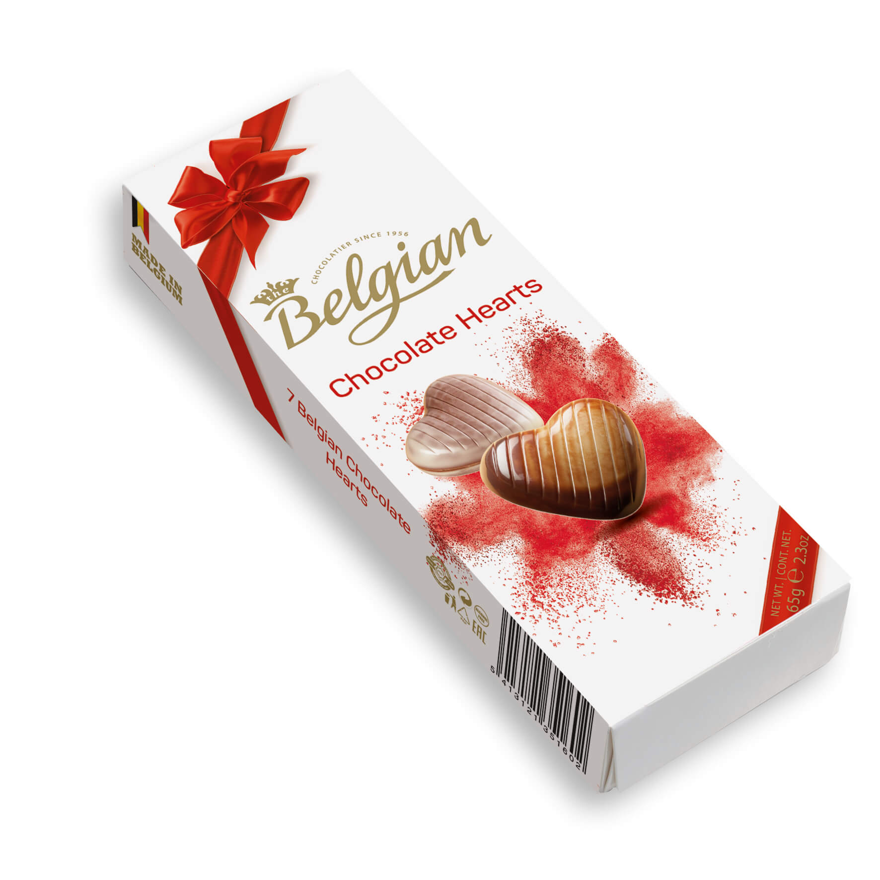 Läs mer om Belgian Chocolate Hearts 65g