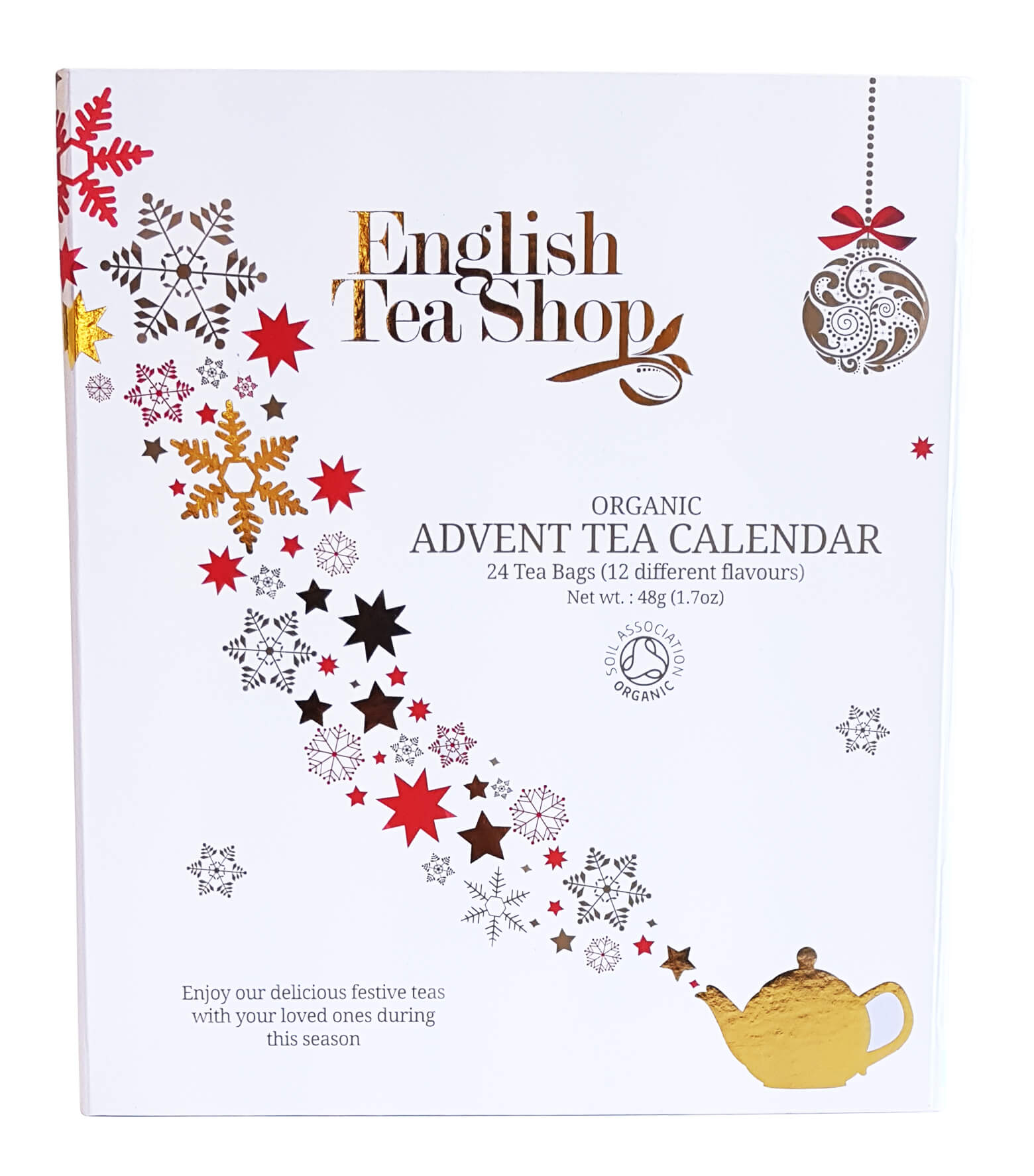 Läs mer om English Tea Shop - Adventskalender med Te Vit Bok