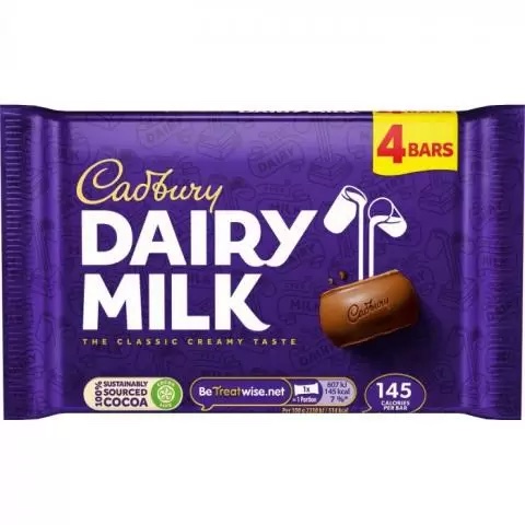 Läs mer om Cadbury Dairy Milk 4-pack