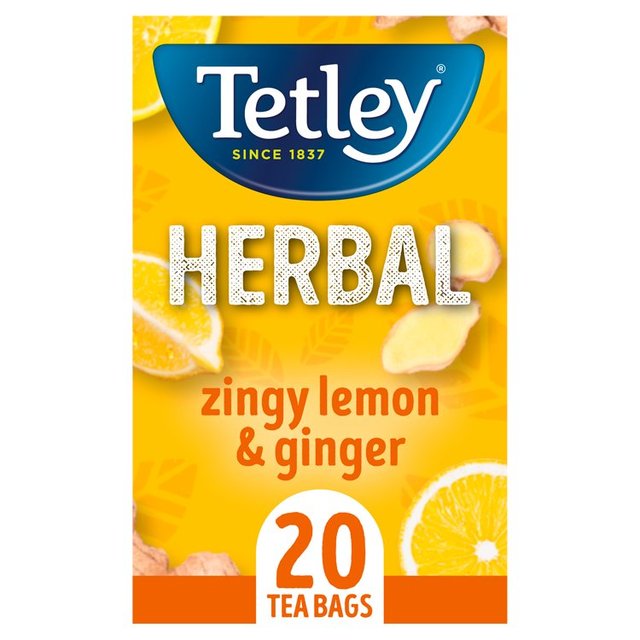 Tetley Zingy Lemon & Ginger Tea 20st
