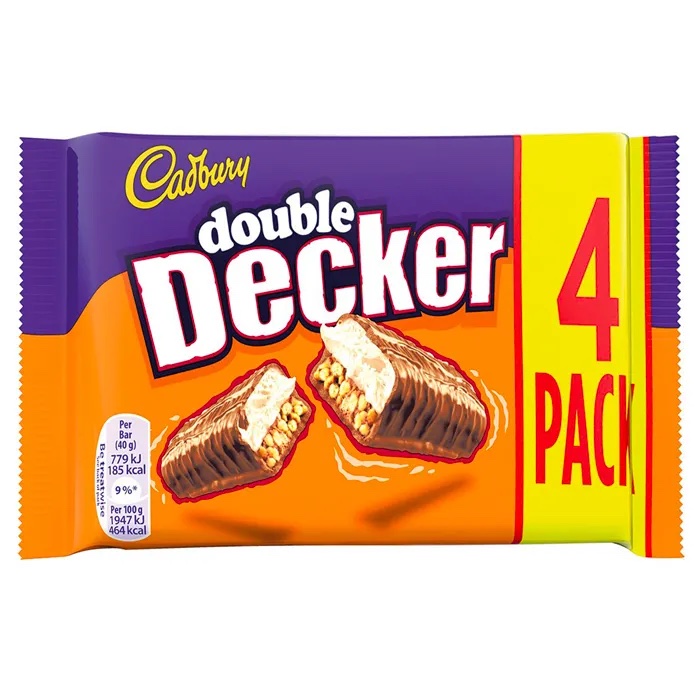 Läs mer om Cadbury Double Decker 4pk 149g
