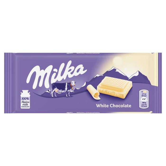 Läs mer om Milka White Chocolate 100g