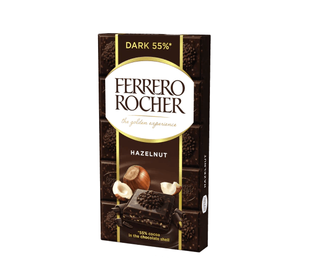 Ferrero Rocher Dark Chocolate Bar 90g