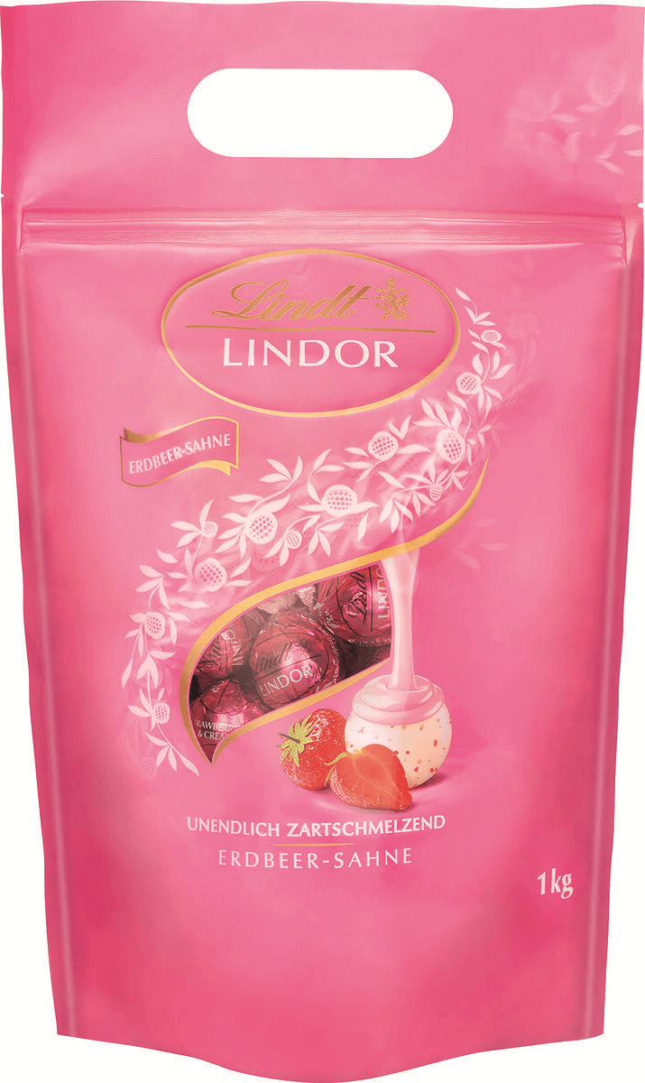 Läs mer om Lindt Lindor Strawberries & Cream 1kg