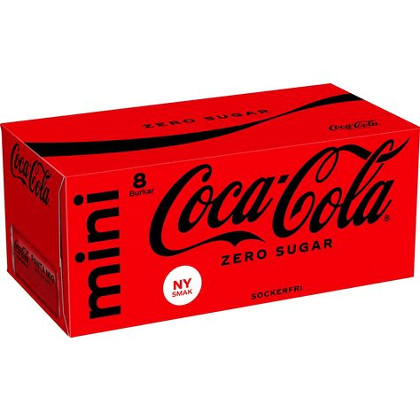 Läs mer om Coca-Cola Zero Mini Burk 15cl 8-Pack