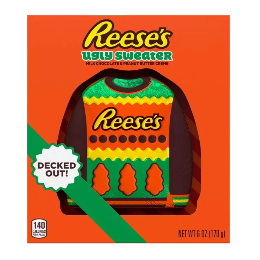 Reeses Christmas Ugly Sweater Shape Box 170g