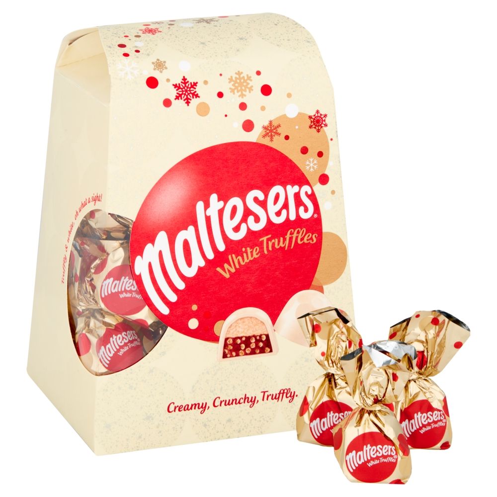 Läs mer om Maltesers White Truffles Medium Gift Box 200g
