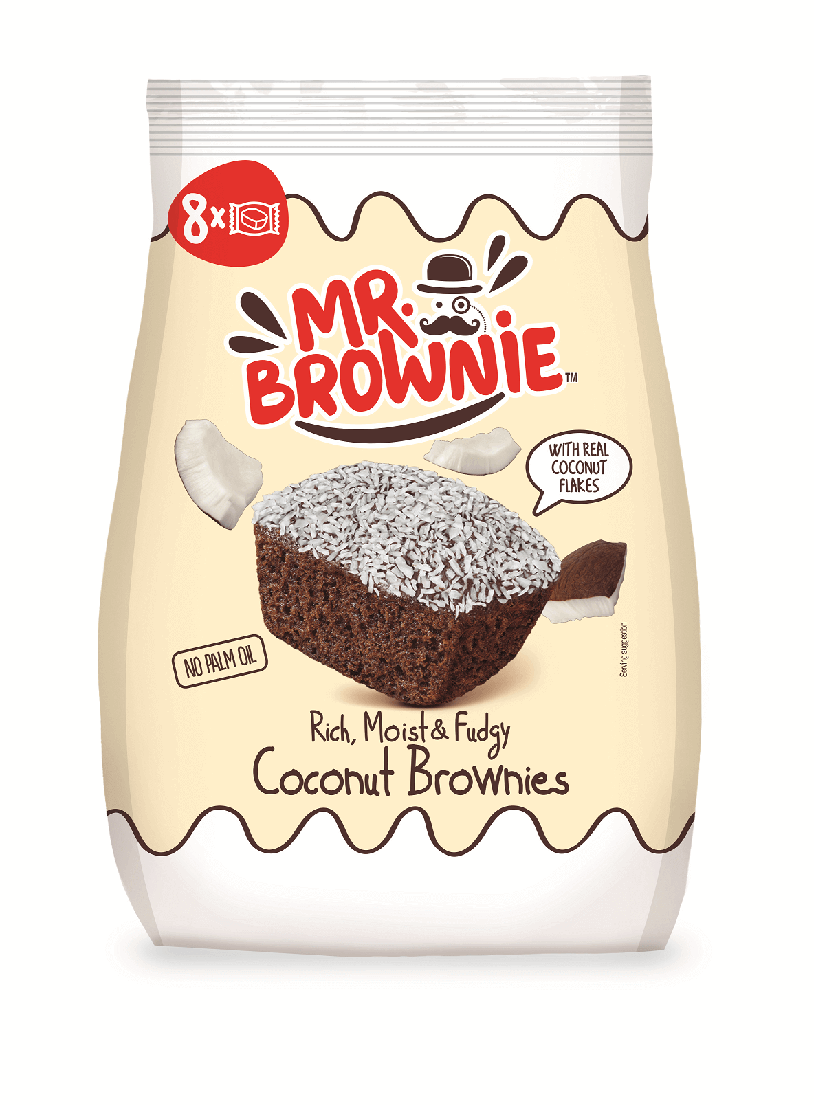 Läs mer om Mr Brownie - Kokos Brownies 200g