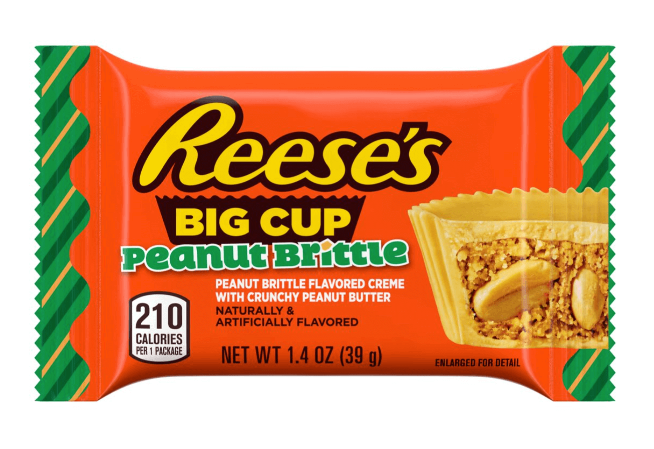 Läs mer om Reeses Big Cup Peanut Brittle 79g