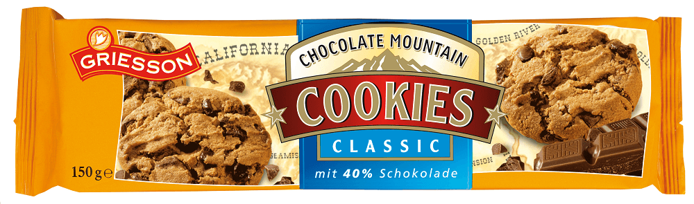 Läs mer om Griesson Chocolate Mountain Cookies - Classic 150g
