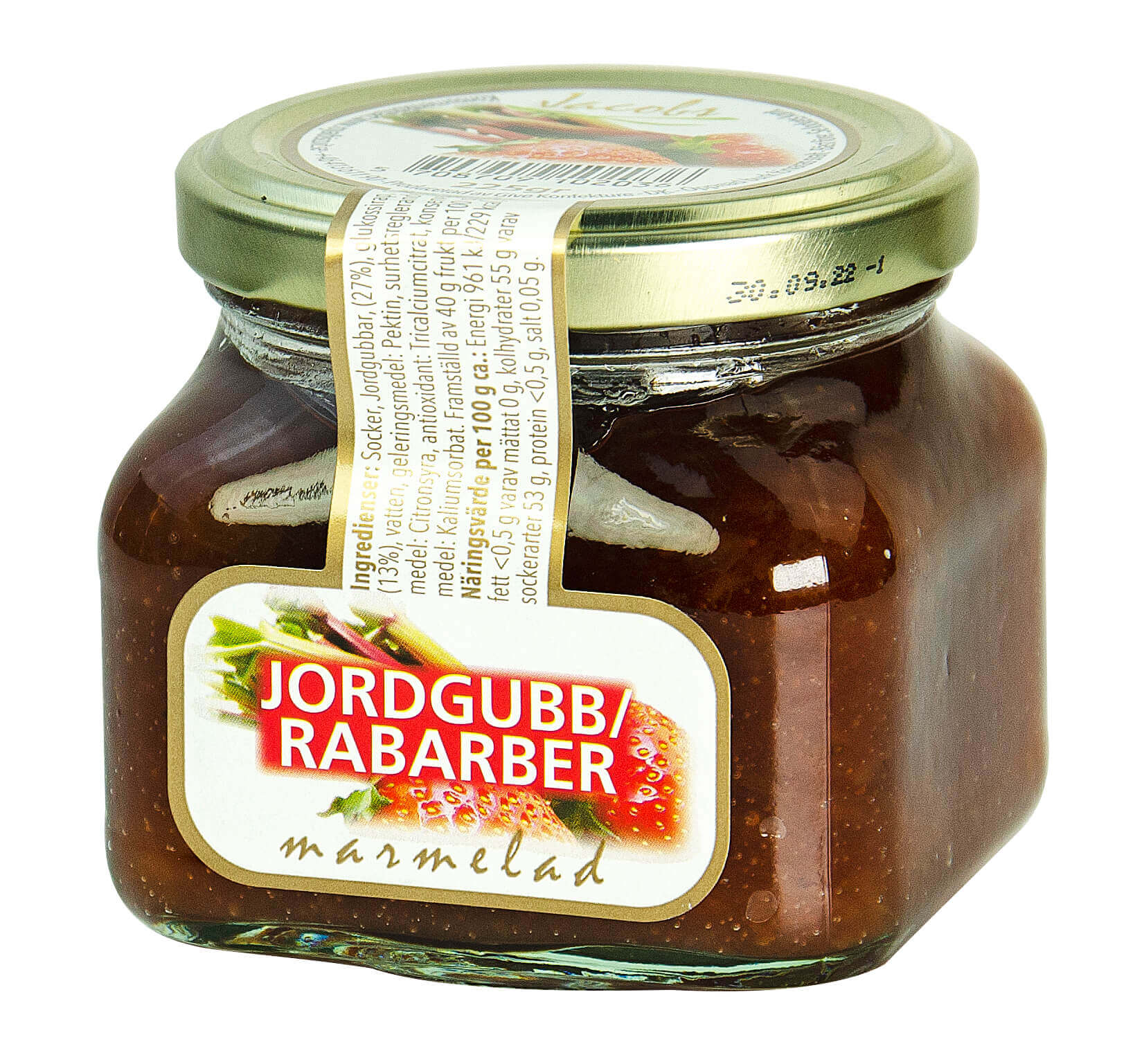 Jacobs Marmelad Jordgubb Rabarber 225g