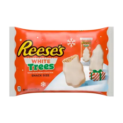 Reeses Christmas Trees White Snack Size 272g