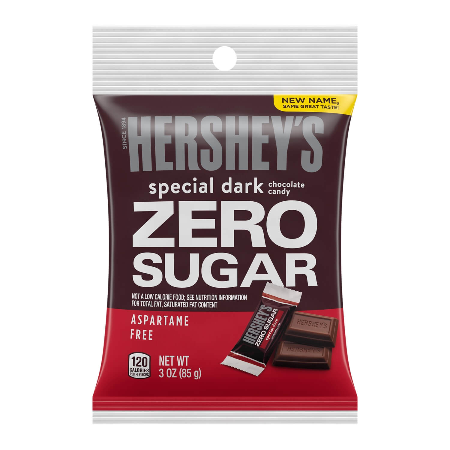 Läs mer om Hersheys Zero Sugar Dark Chocolate 145g