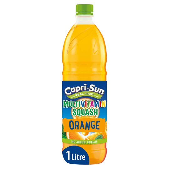 Läs mer om Capri-Sun No Added Sugar Multivitamin Squash Orange 1L