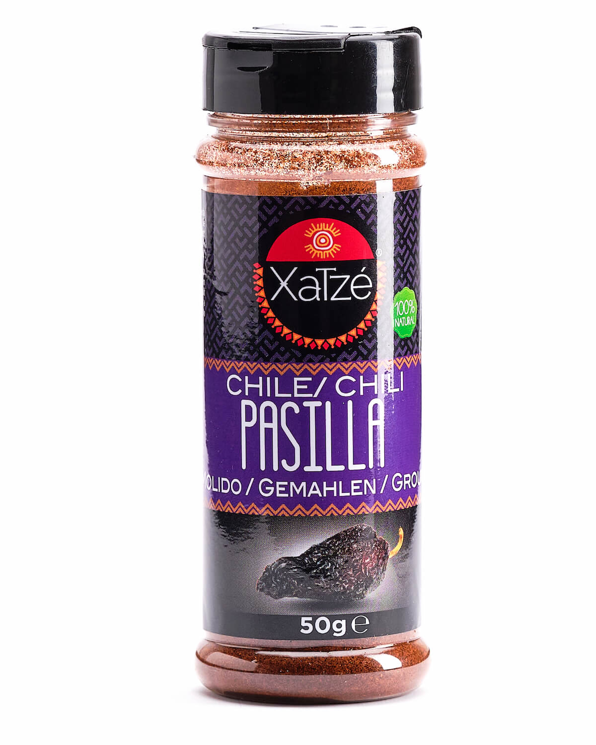 Läs mer om Xatze Chilipulver - Pasilla 50g