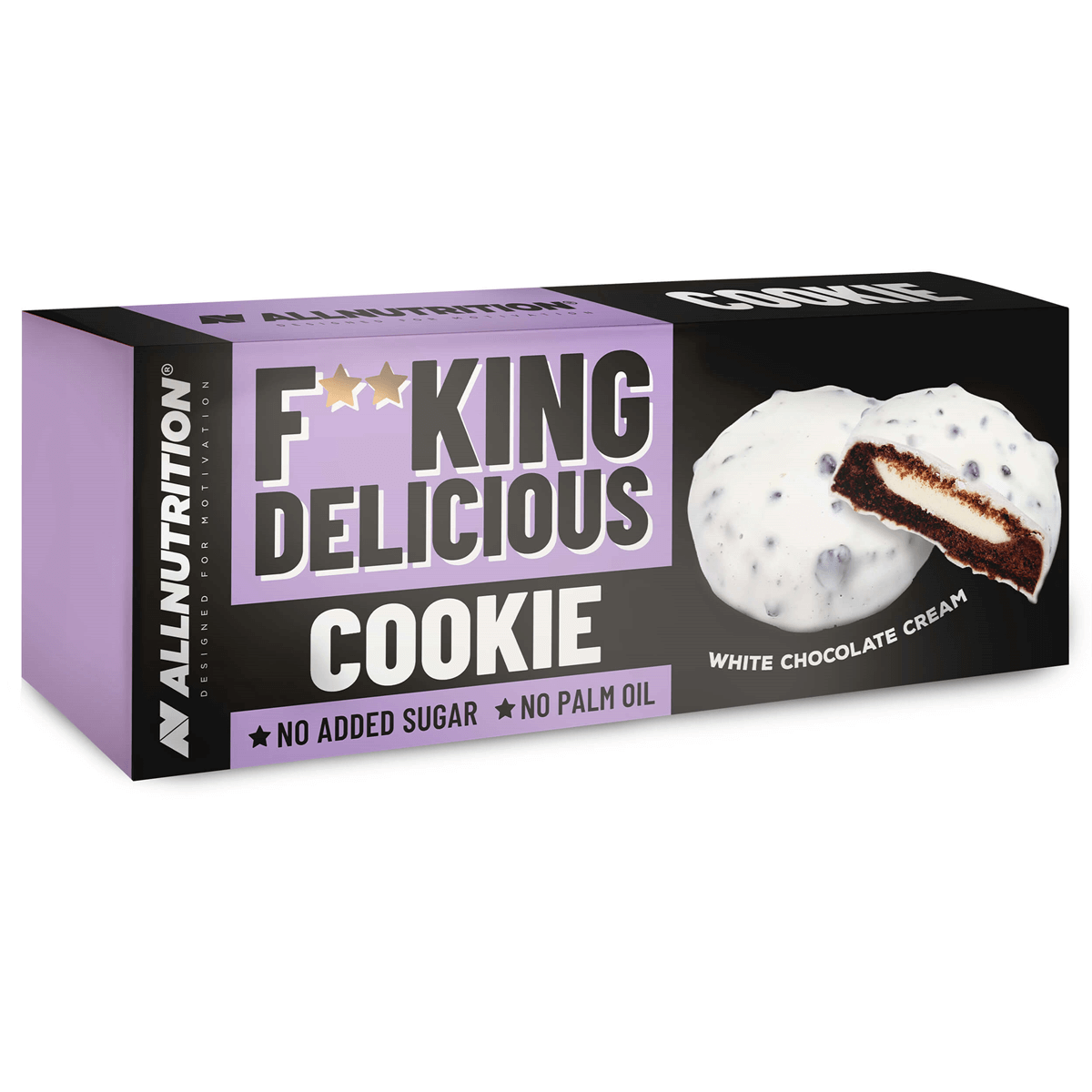 Läs mer om AllNutrition F**KING DELICIOUS Cookie - White Choco Cream 128g