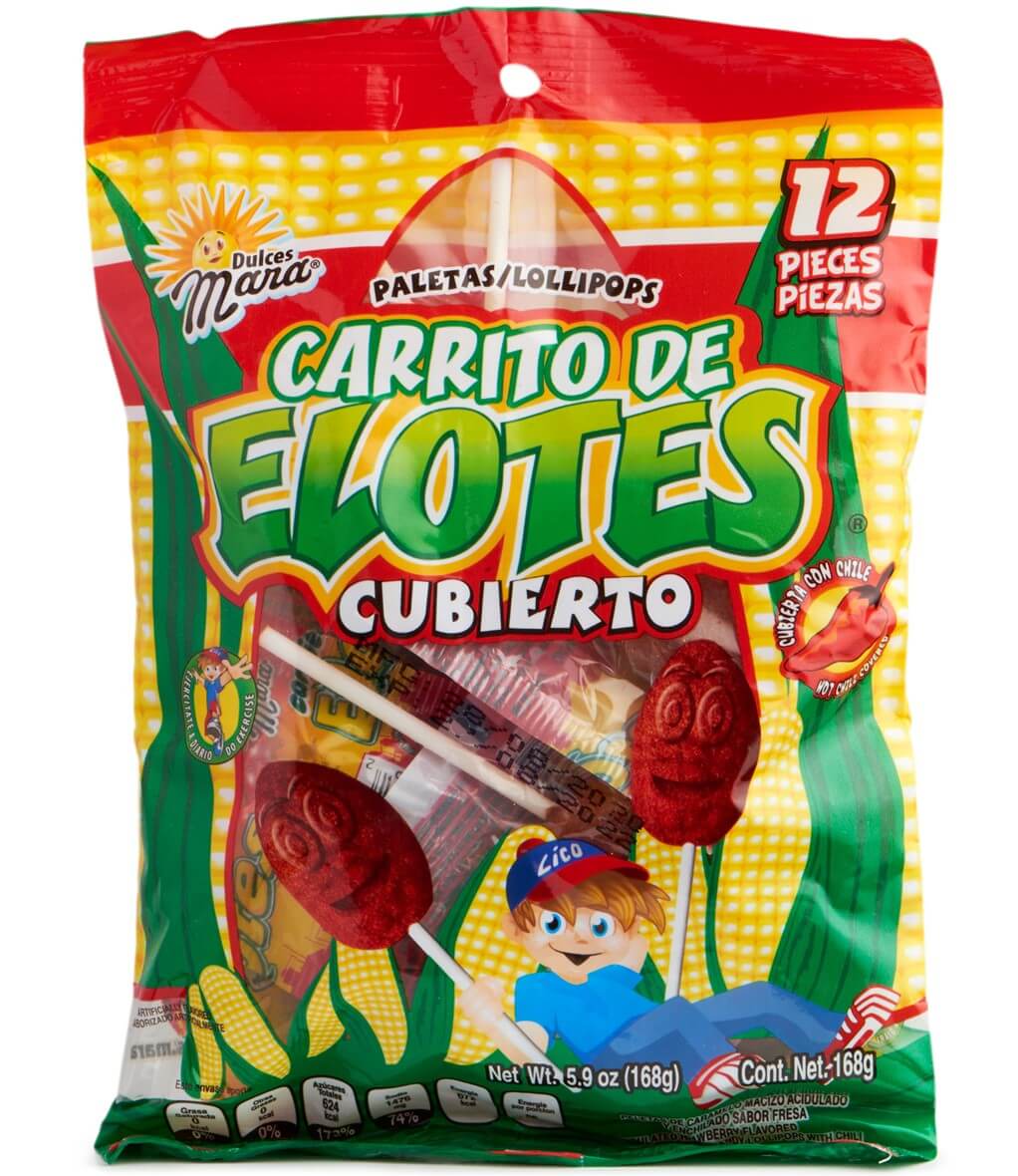 Läs mer om Mara Carrito De Elotes Lollipops 168g