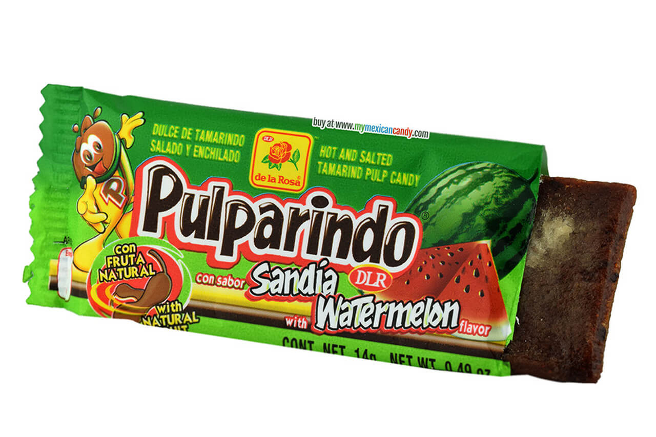 Läs mer om De La Rosa Pulparindo Sandia 20-pack