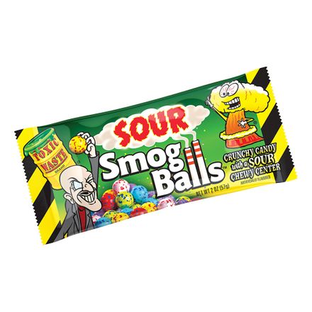 Läs mer om Toxic Waste Sour Smog Balls 48g