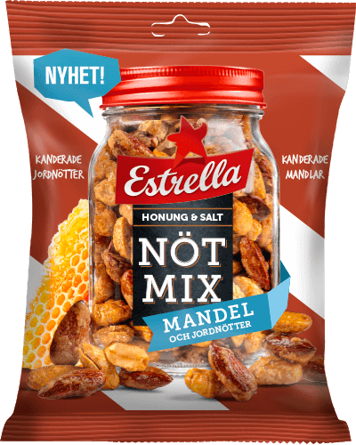 Estrella Nötmix Mandel, Honung & Salt 175g