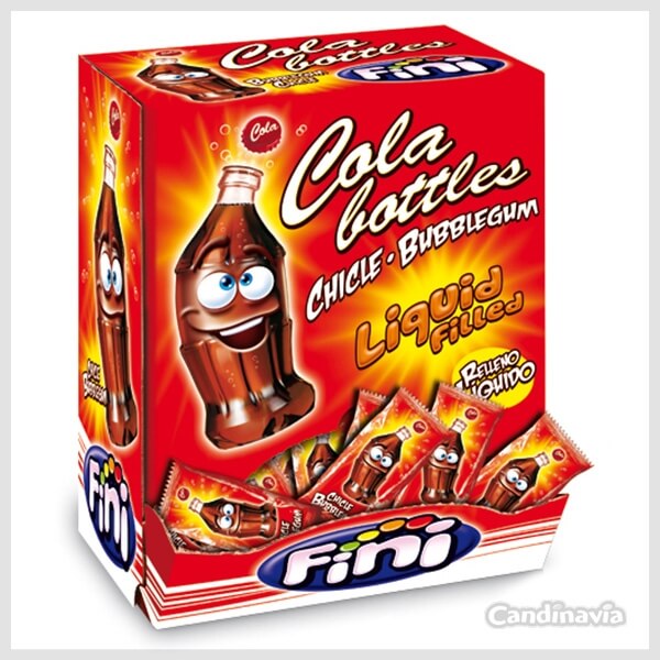 Fini Cola Bottles Bubblegum 200st