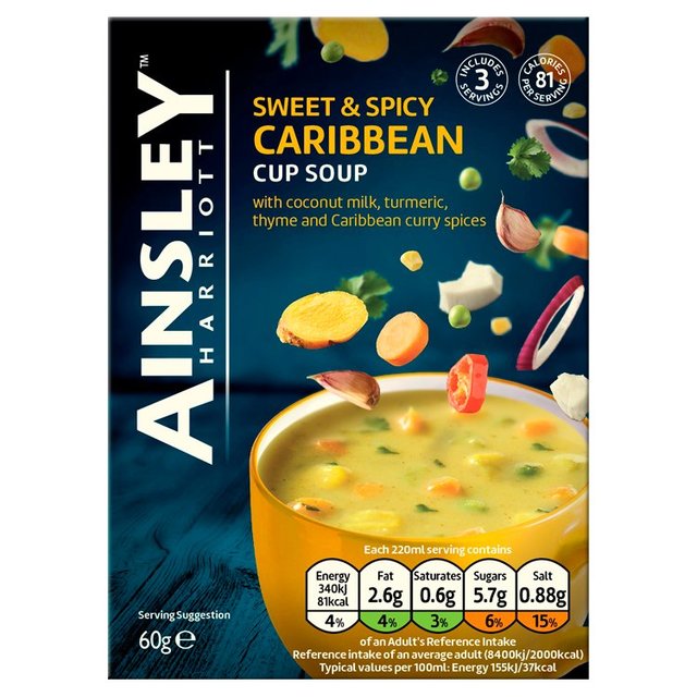 Ainsley Harriott Caribbean Cup Soup 3pk 60g