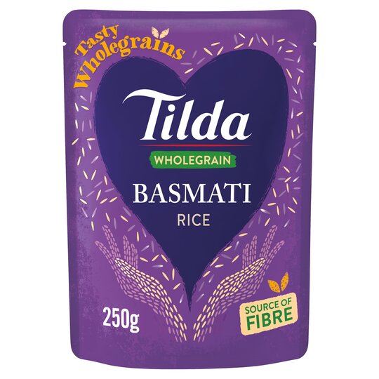 Tilda Steamed Wholegrain Basmati Rice 250g