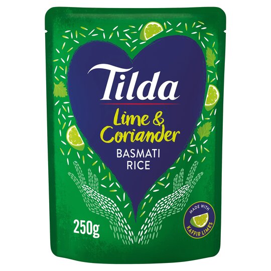 Läs mer om Tilda Steamed Lime & Coriander Basmati Rice 250g