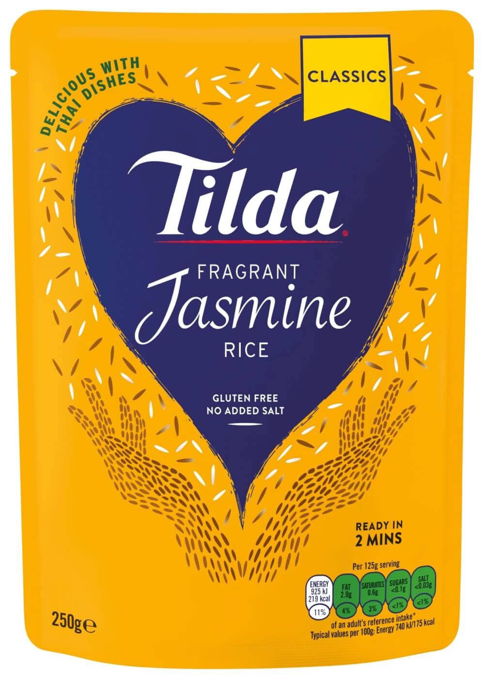Tilda Steamed Fragrant Jasmine Rice 250g