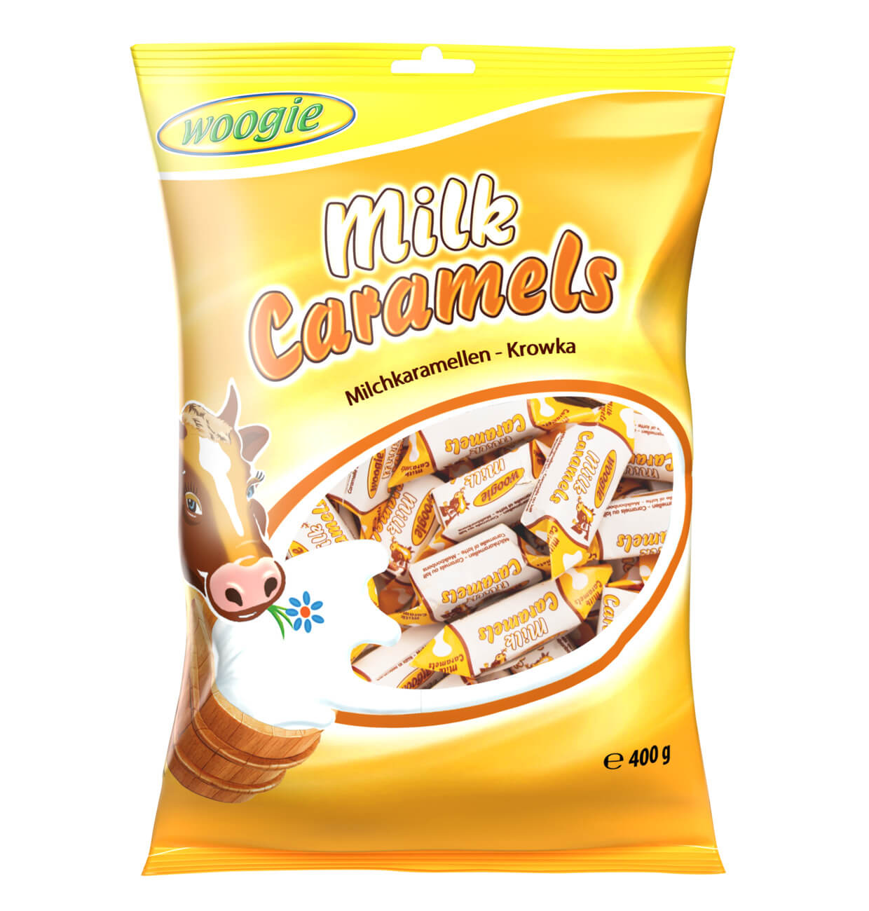 Läs mer om Woogie Milk caramels 400g