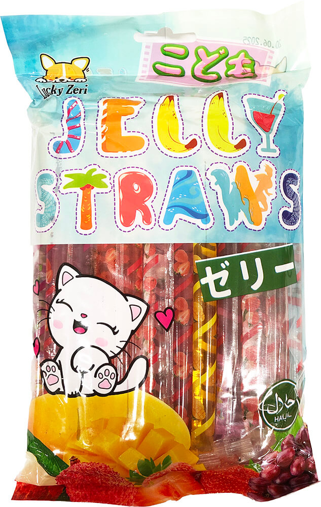 Lucky Zeri Jelly Straws 450g