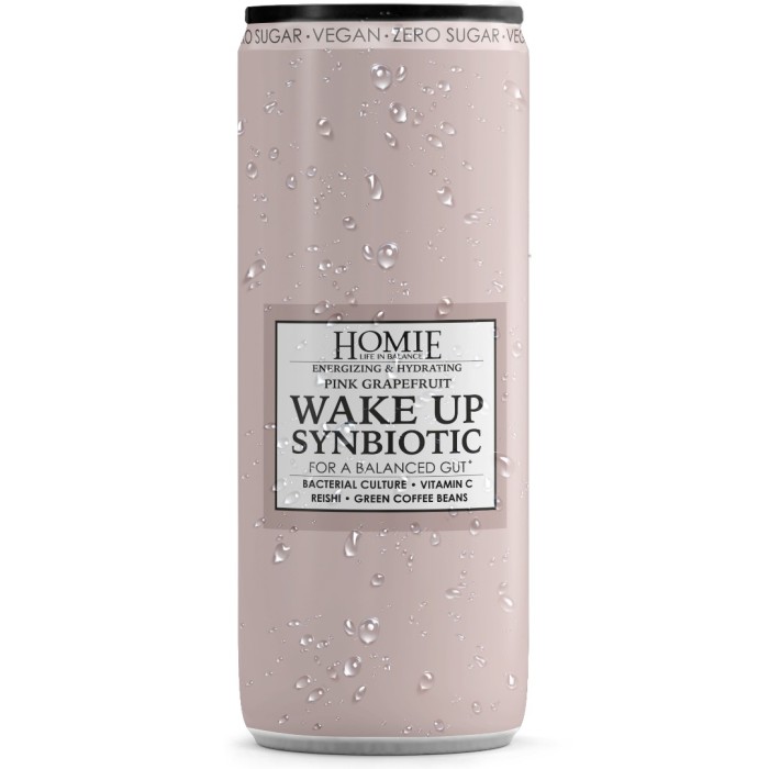 Läs mer om Homie Wake Up Synbiotic - Pink Grapefruit 33cl