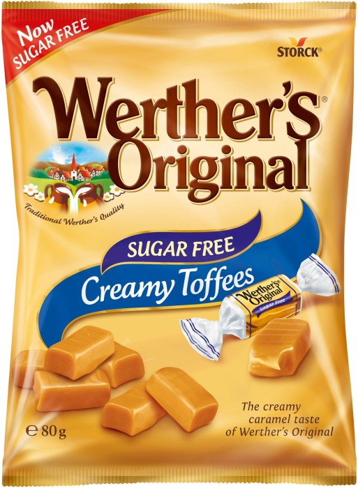 Läs mer om Werthers Original Sugar Free Creamy Toffees 80g