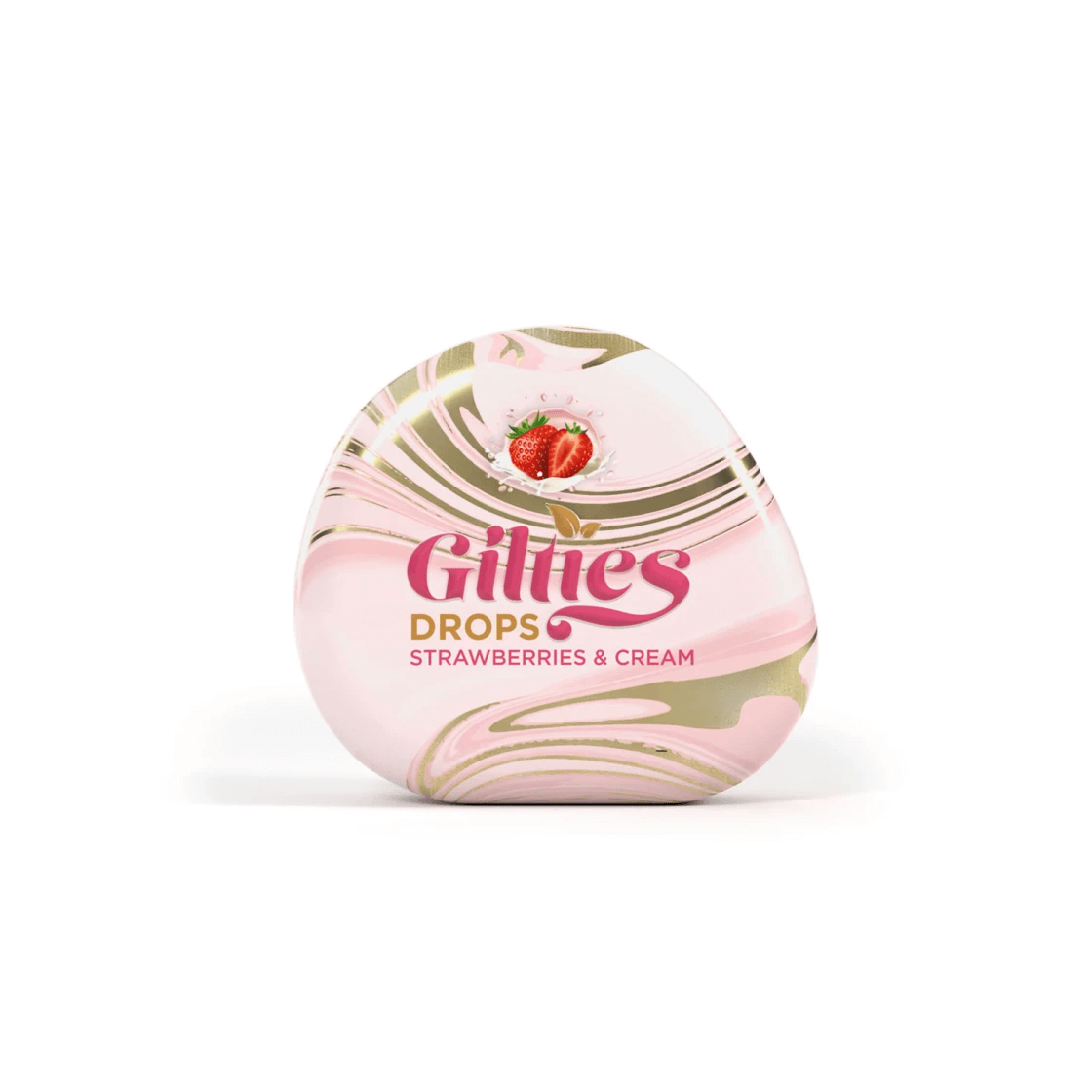 Läs mer om Gilties Drops Strawberries & Cream 90g
