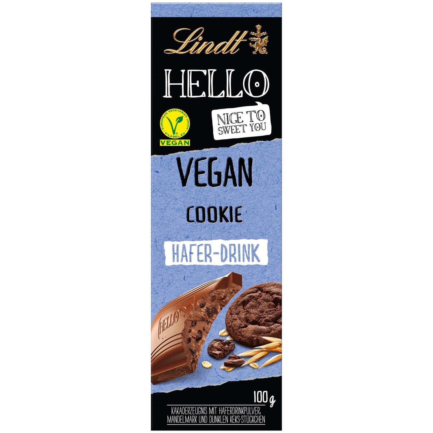 Lindt Hello Vegan Cookie 100g