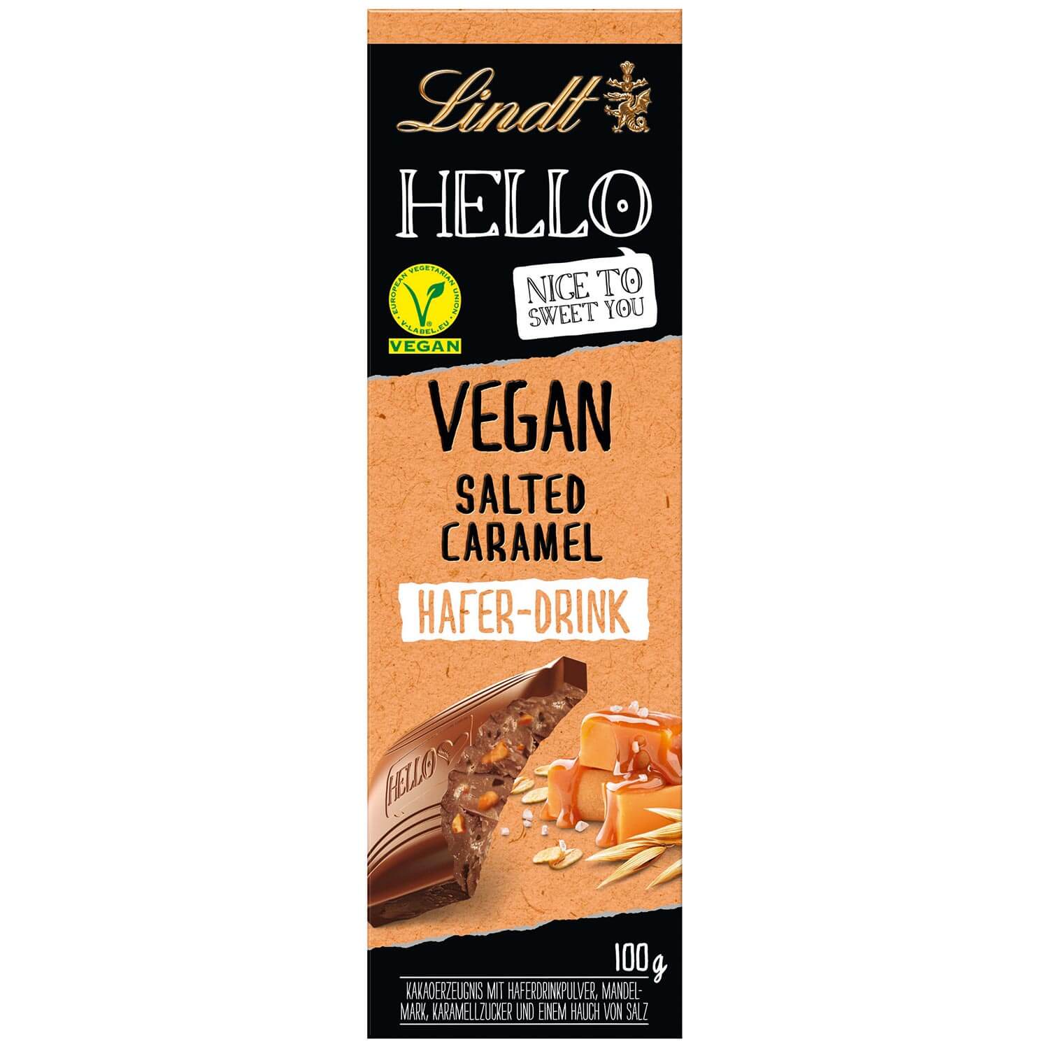 Lindt Hello Vegan Salted Caramel 100g