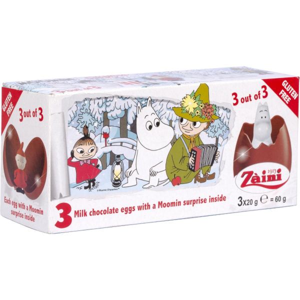 Läs mer om Moomin Surprise Chokladägg 3-pack